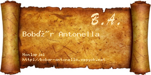 Bobár Antonella névjegykártya